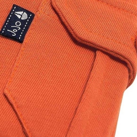 JoJo Maman Bebe Rusty Orange Jersey Cargo Style Pull On Shorts 100% Cotton - Picture 5 of 7